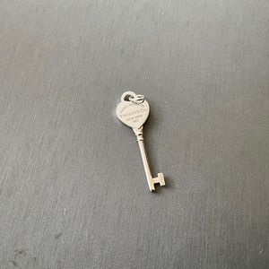 Tiffany key pendant on sterling silver chain - retired piece